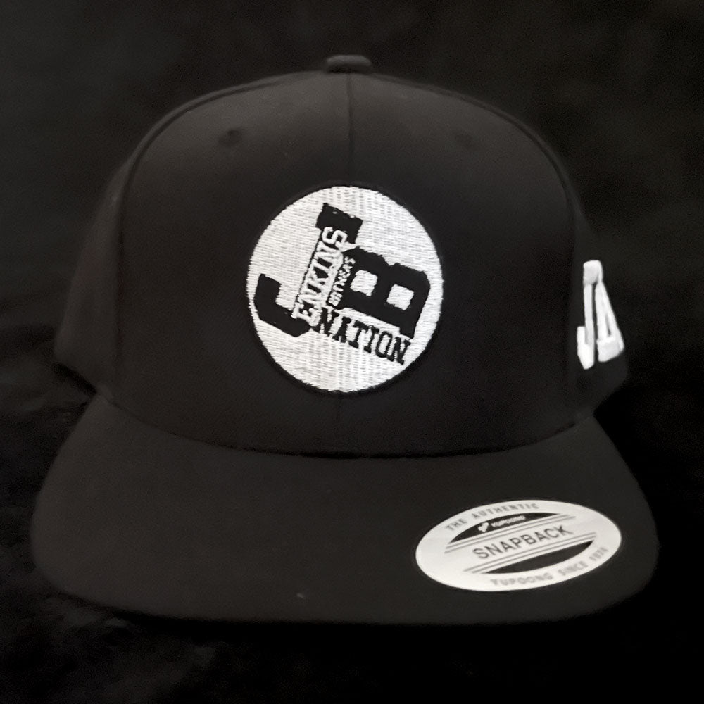 Black Snap Back Fitted Hat