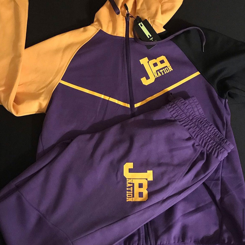 Purple & Yellow Sweatsuit