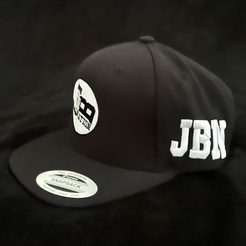 Black Snap Back Fitted Hat